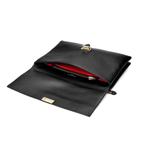 City Document Case in Black Saffiano from Aspinal of London