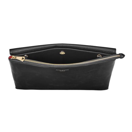 City Document Case in Black Saffiano from Aspinal of London