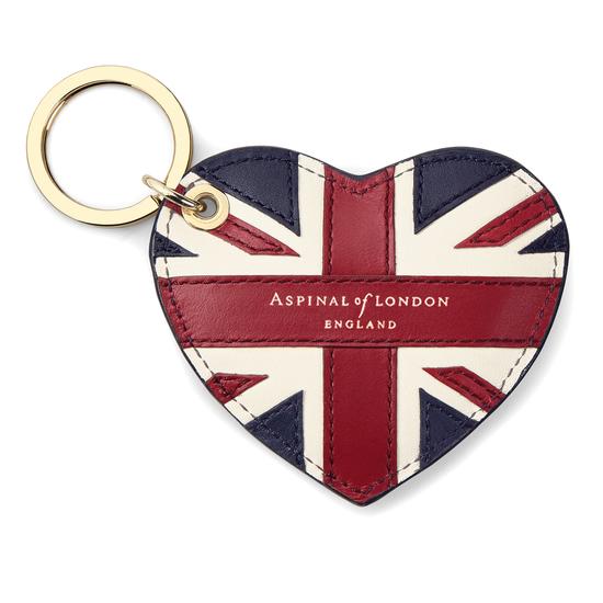 Brit Heart Keyring from Aspinal of London