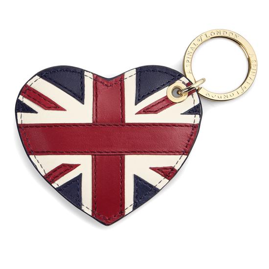 Brit Heart Keyring from Aspinal of London