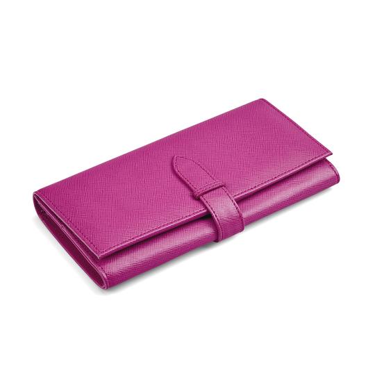 London Ladies Purse Wallet in Orchid Saffiano from Aspinal of London