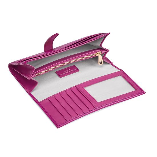 London Ladies Purse Wallet in Orchid Saffiano from Aspinal of London