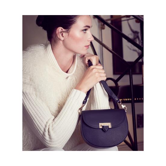 Portobello Bag in Orchid Saffiano from Aspinal of London