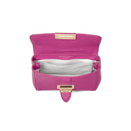 Micro Lottie Bag in Orchid Saffiano from Aspinal of London