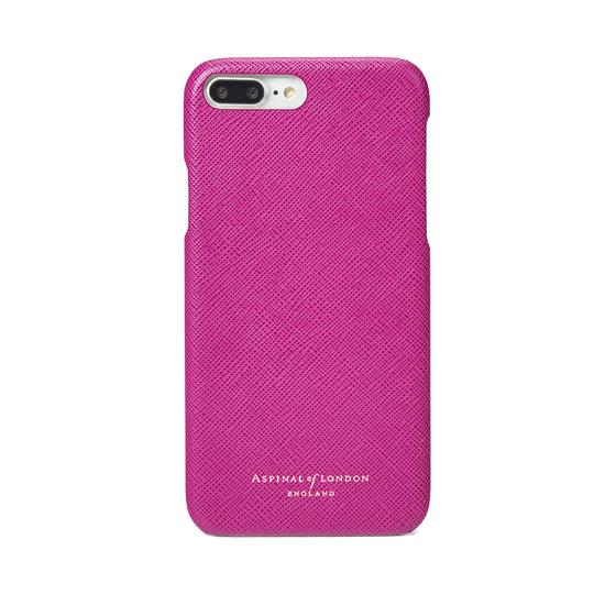 iPhone 7 Plus Leather Cover in Orchid Saffiano from Aspinal of London