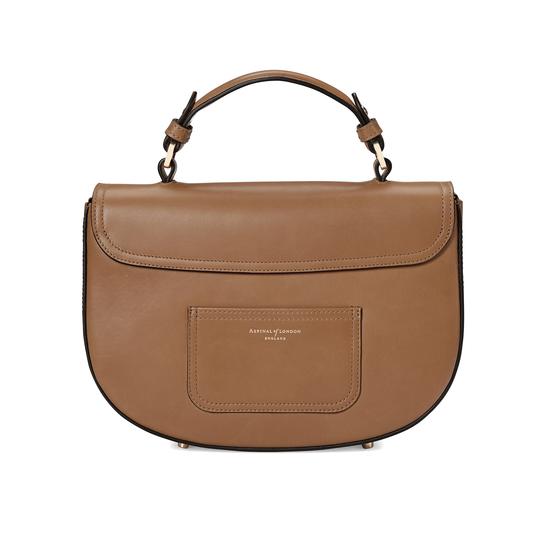 Letterbox Saddle Bag in Smooth Natural Tan from Aspinal of London