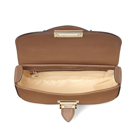 Letterbox Saddle Bag in Smooth Natural Tan from Aspinal of London