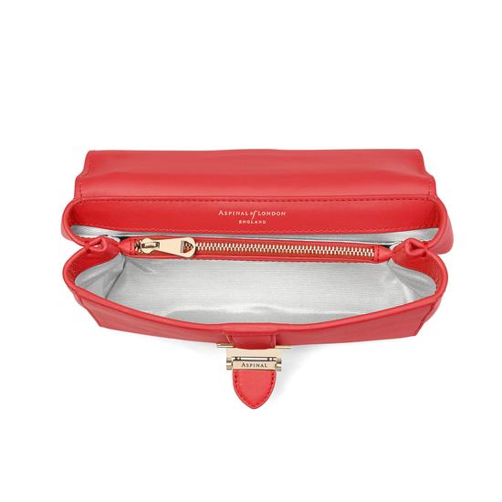 Small Lottie Bag in Dahlia Saffiano from Aspinal of London