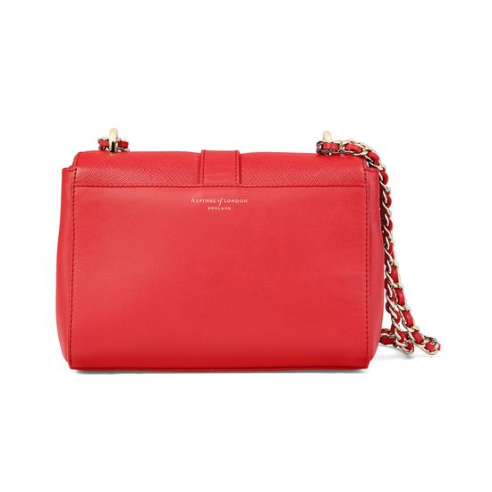 Small Lottie Bag in Dahlia Saffiano from Aspinal of London