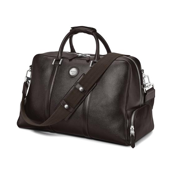 Aerodrome Long Weekender in Dark Brown Pebble from Aspinal of London