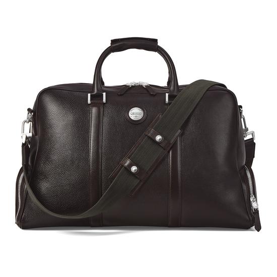 Aerodrome Long Weekender in Dark Brown Pebble from Aspinal of London