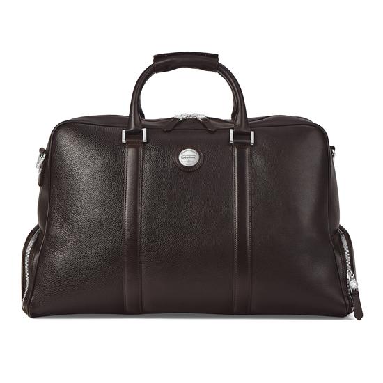 Aerodrome Long Weekender in Dark Brown Pebble from Aspinal of London