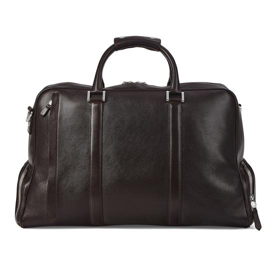 Aerodrome Long Weekender in Dark Brown Pebble from Aspinal of London