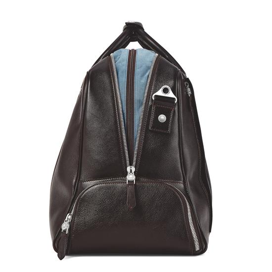 Aerodrome Long Weekender in Dark Brown Pebble from Aspinal of London