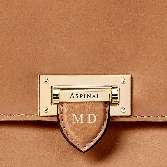 City Document Case in Smooth Natural Tan from Aspinal of London