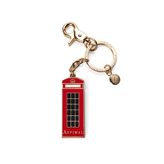 London Telephone Box Key Ring from Aspinal of London