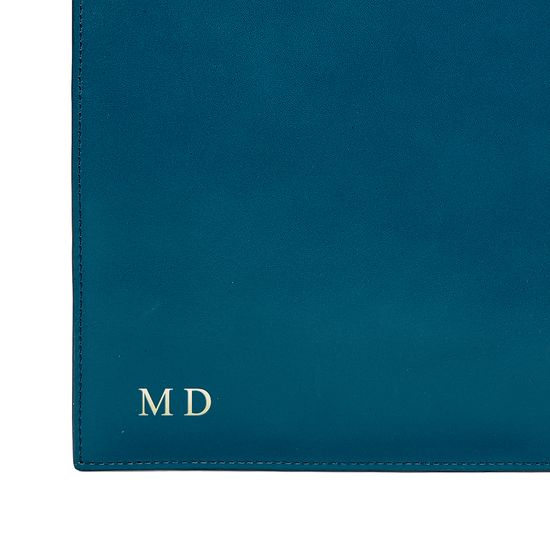 Mount Street Flat Pouch in Smooth Topaz from Aspinal of London
