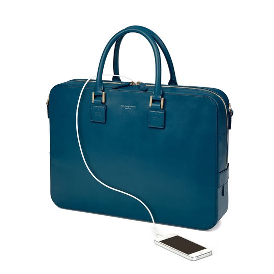 Small Mount Street Bag in Smooth Topaz from Aspinal of London