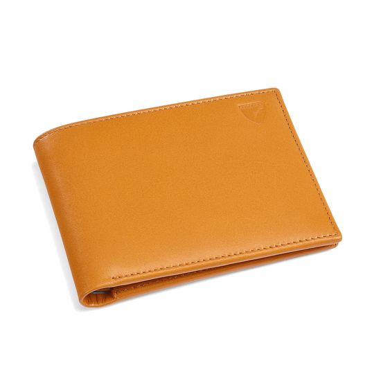 Billfold Wallet in Smooth Mustard from Aspinal of London