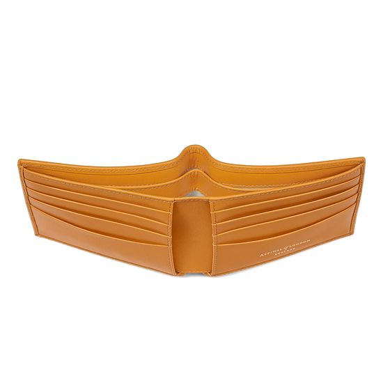 Billfold Wallet in Smooth Mustard from Aspinal of London