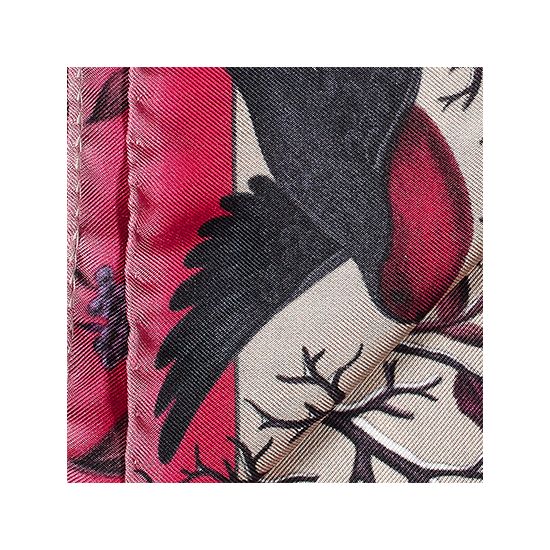 Robin Silk Twill Handkerchief in Magenta from Aspinal of London