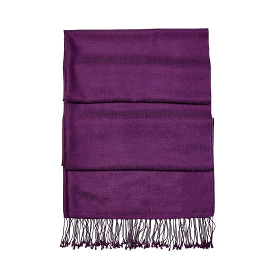 Essential Silk & Cashmere Pashmina in Amethyst from Aspinal of London