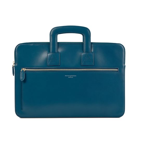 Connaught Document Case in Smooth Topaz from Aspinal of London