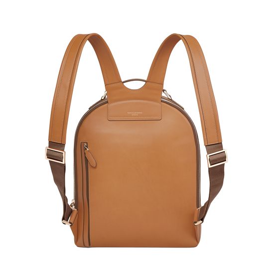 Large Mount Street Backpack in Smooth Tan from Aspinal of London