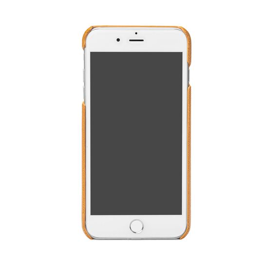 iPhone 7 Plus Leather Cover in Mustard Saffiano from Aspinal of London