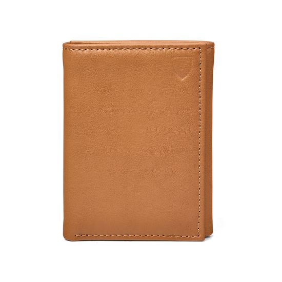 Trifold Wallet in Smooth Tan from Aspinal of London