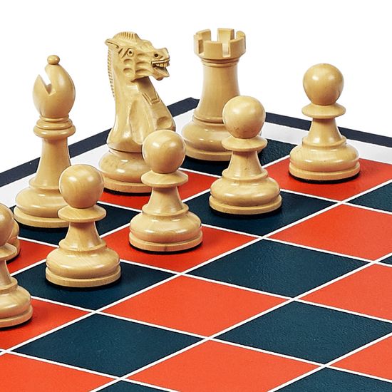 Chess Set in Red from Aspinal of London