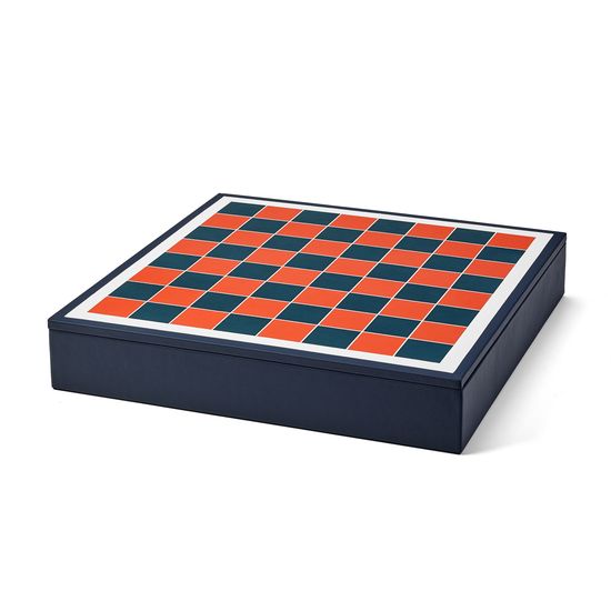 Chess Set in Red from Aspinal of London