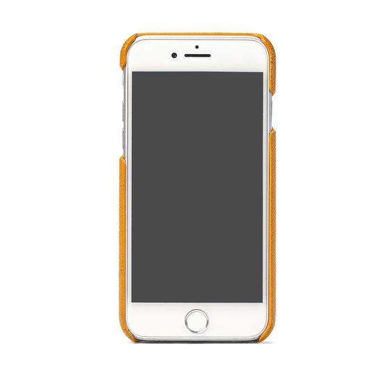 iPhone 7/8 Leather Cover Mustard Saffiano from Aspinal of London