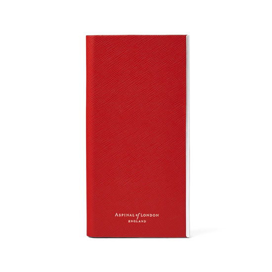 iPhone 7 Plus Leather Book Case in Scarlet Saffiano from Aspinal of London