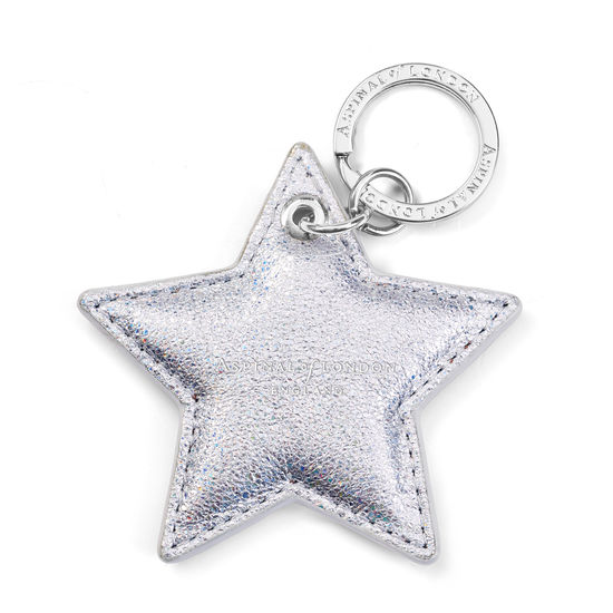 Star Keyring in Smooth Shooting Star from Aspinal of London