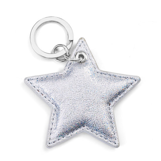Star Keyring in Smooth Shooting Star from Aspinal of London