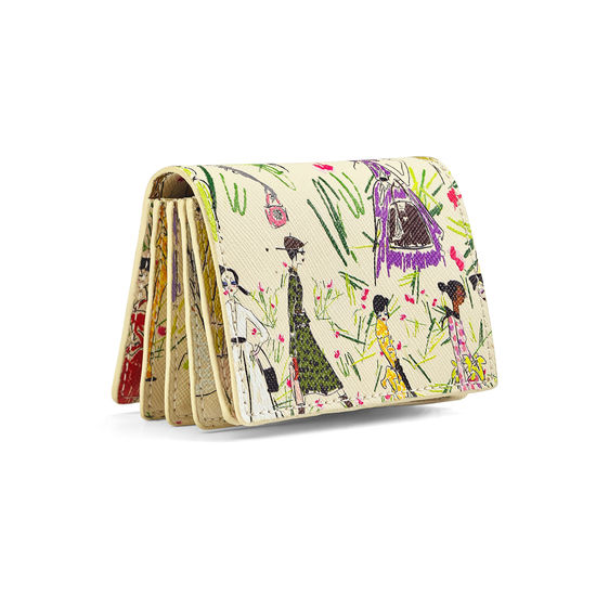 Giles x Aspinal (Accordion Card Holder - Girls Print) from Aspinal of London