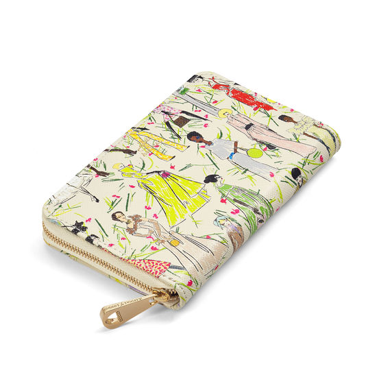 Giles x Aspinal (Midi Continental Purse - Girls Print) from Aspinal of London