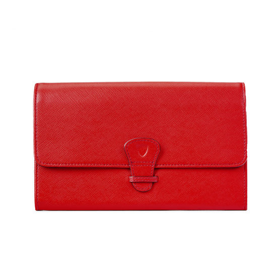 Classic Travel Collection in Scarlet Saffiano from Aspinal of London