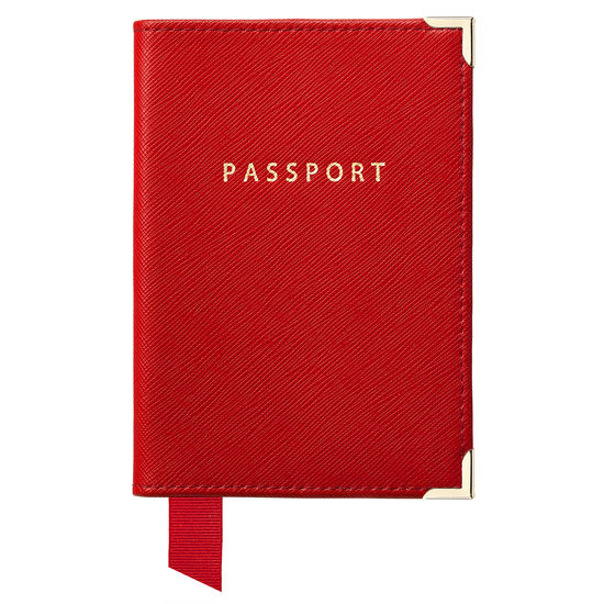 Classic Travel Collection in Scarlet Saffiano from Aspinal of London