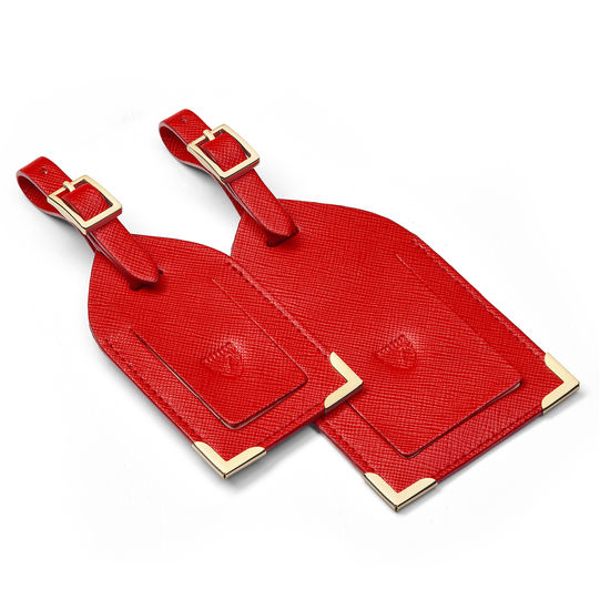 Classic Travel Collection in Scarlet Saffiano from Aspinal of London