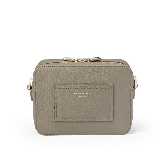 Camera Bag in Warm Grey Pebble from Aspinal of London