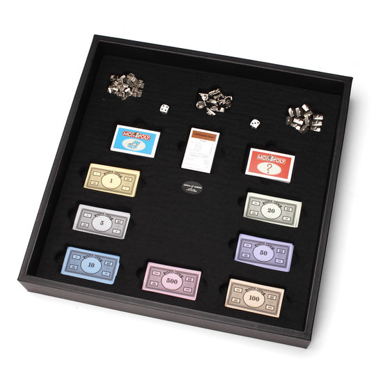 Monopoly Set in Red & Black from Aspinal of London
