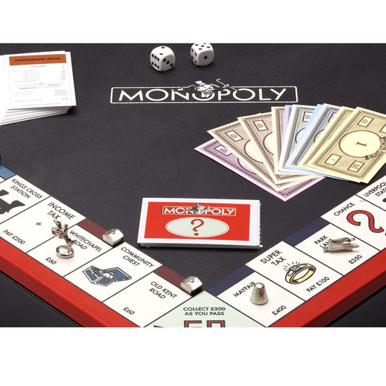 Monopoly Set in Red & Black from Aspinal of London