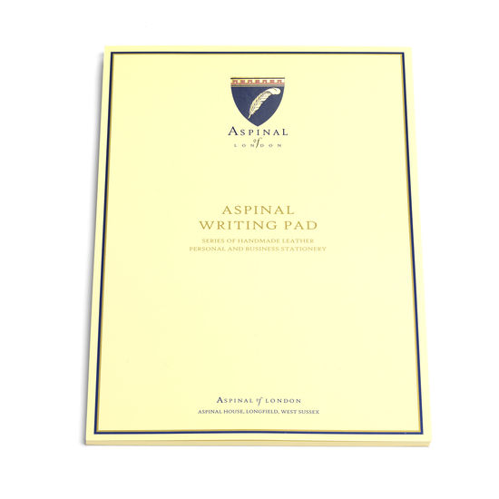 A4 Writing Pad Refill with Lined Pages from Aspinal of London