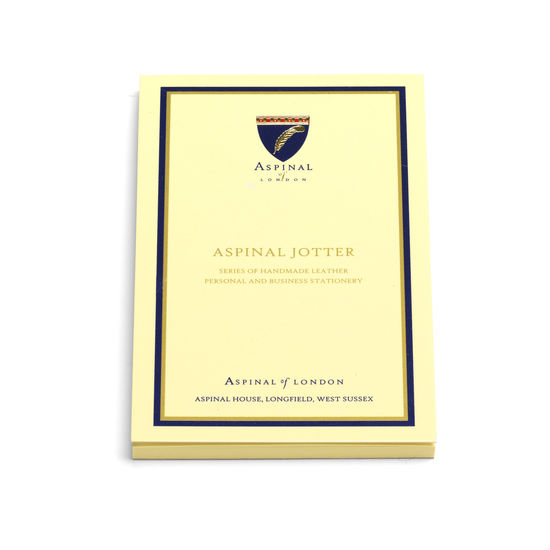 Pocket Memo Pad Jotter Refill with Plain Pages from Aspinal of London