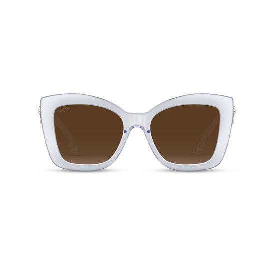Amalfi Sunglasses in Crystal Acetate from Aspinal of London