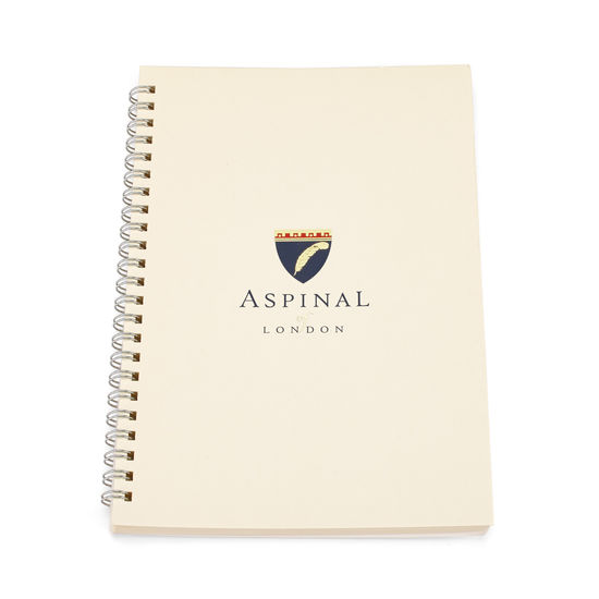 A5 Spiral Bound Writing Pad Refill with Lined Pages from Aspinal of London