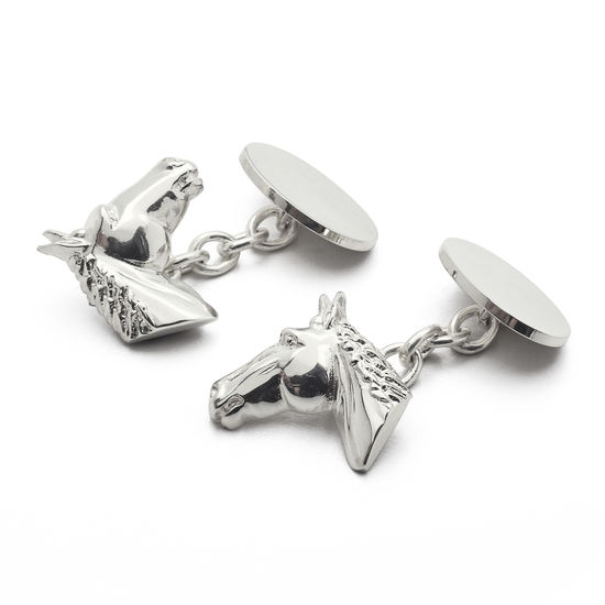 horse head cufflinks
