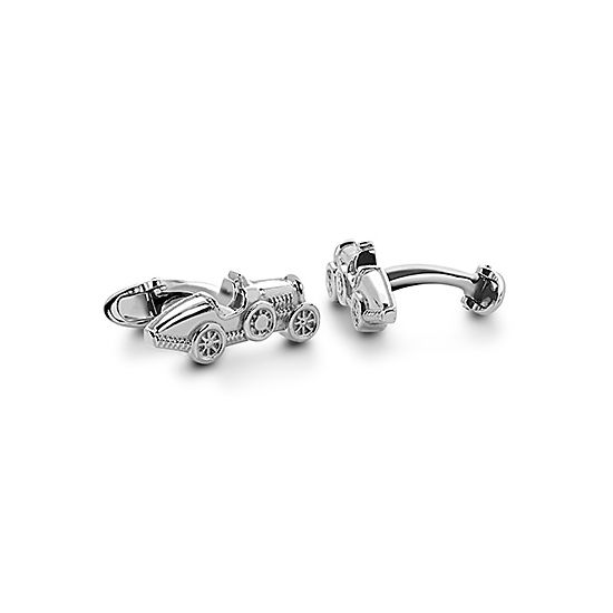 Sterling Silver Classic Car Cufflinks from Aspinal of London